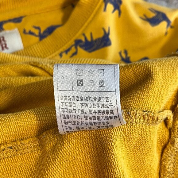 Yellow Graphic Men's Sweatshirt - Picture 10 of 10